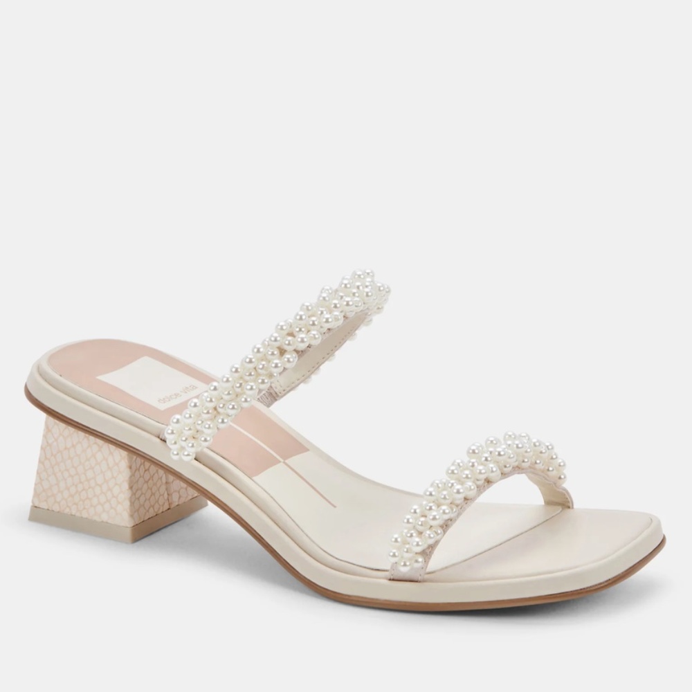 Dolce Vita River Pearl Heels Low Block Heels